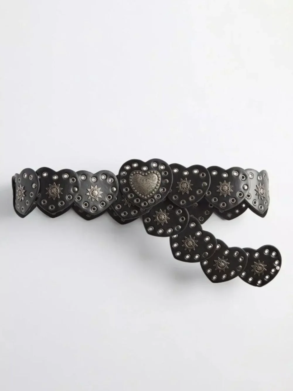TORRID BLACK HEART BUCKLE BELT 2 2X 1820